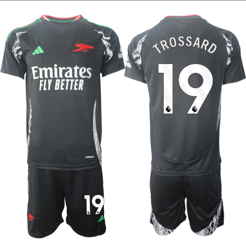 Men 2024-2025 Club Arsenal away Black #19 Soccer Jersey->arsenal jersey->Soccer Club Jersey